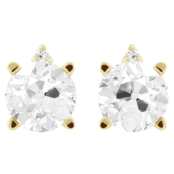 2 Stone 9 Ct Diamond Earrings