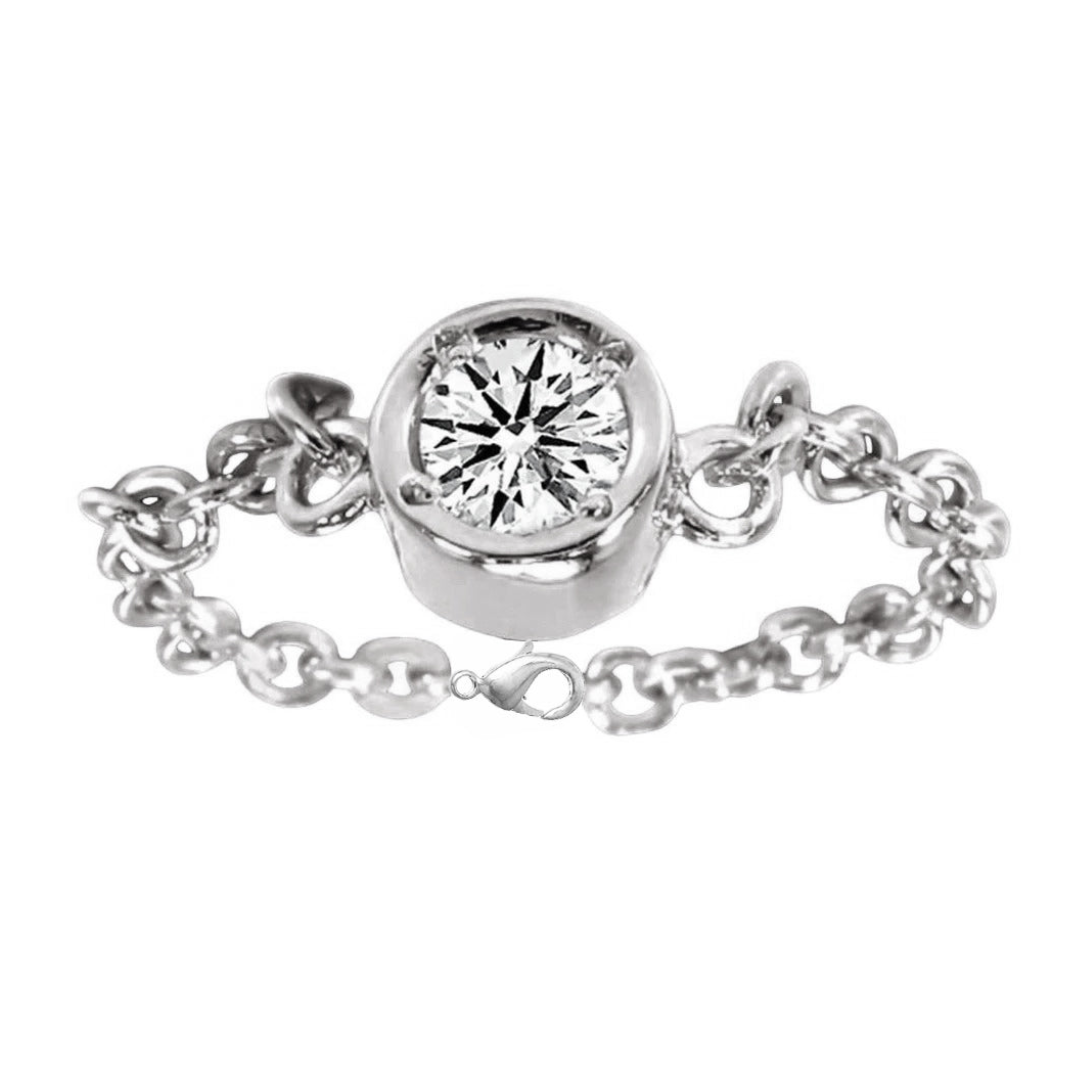 2 Carat Yards Natural Earth Mined Diamond Bracelet Chain Style White Gold With Lobster Clasp