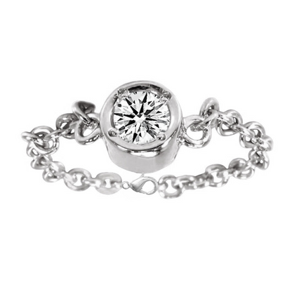 2 Carat Yards Natural Earth Mined Diamond Bracelet Chain Style White Gold With Lobster Clasp