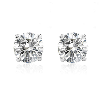 2 Carats GIA CERTIFIED Lab Grown Diamond Studs Earrings Screwback White Gold