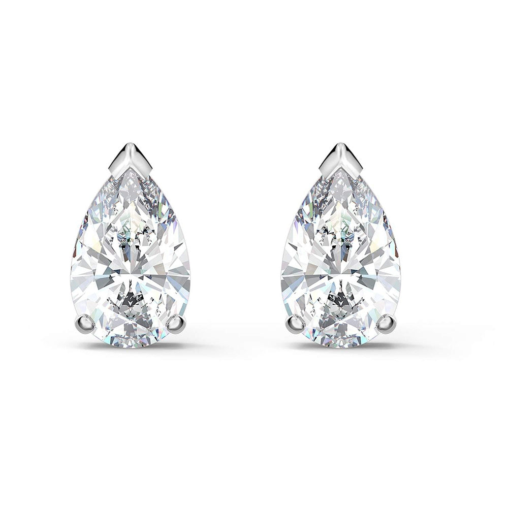 2 Carats Pear Cut Lab Grown Diamond Studs Earring White Gold Women Jewelry