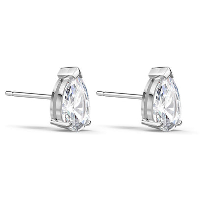 2 Carats Pear Cut Lab Grown Diamond Studs Earring White Gold Women Jewelry