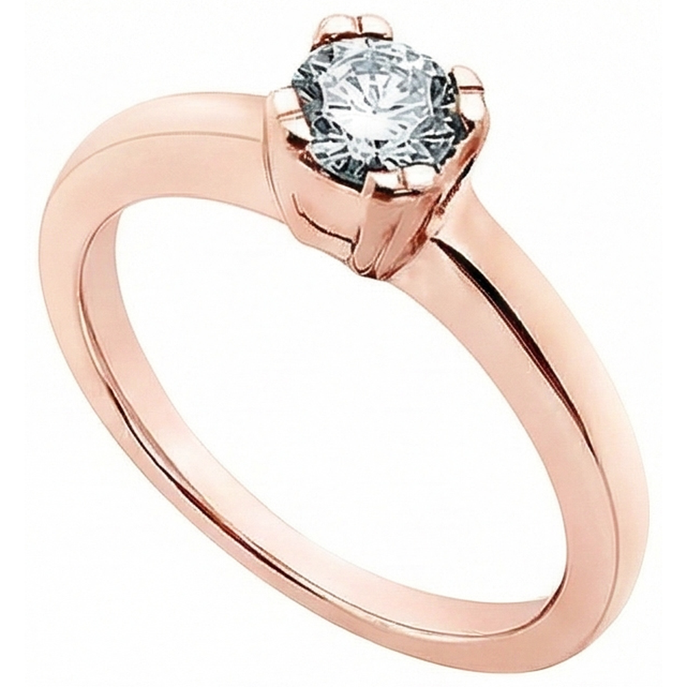 3.01 Ct. Round Natural Earth Mined Diamond Solitaire Engagement Ring