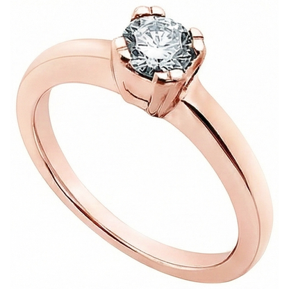 3.01 Ct. Round Natural Earth Mined Diamond Solitaire Engagement Ring