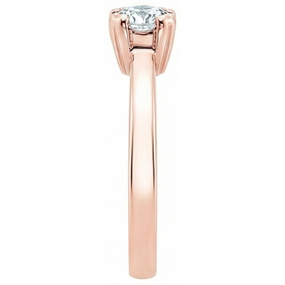 3.01 Ct. Round Natural Earth Mined Diamond Solitaire Engagement Ring