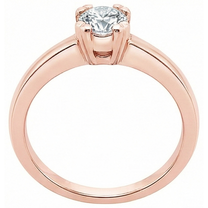 3.01 Ct. Round Natural Earth Mined Diamond Solitaire Engagement Ring