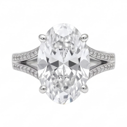 3.40 Carats Sparkling Genuine Natural Earth Mined Diamonds Anniversary Ring 14K White Gold
