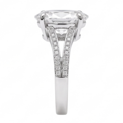 3.40 Carats Sparkling Genuine Natural Earth Mined Diamonds Anniversary Ring 14K White Gold