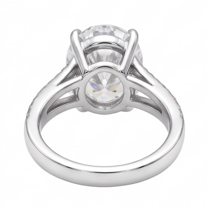 3.40 Carats Sparkling Genuine Natural Earth Mined Diamonds Anniversary Ring 14K White Gold