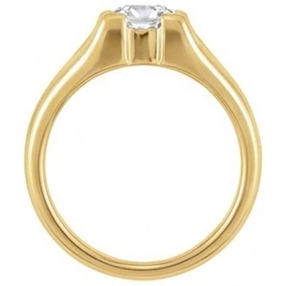 3.50 Carats Cushion Real Diamond Old Miner Solitaire Ring