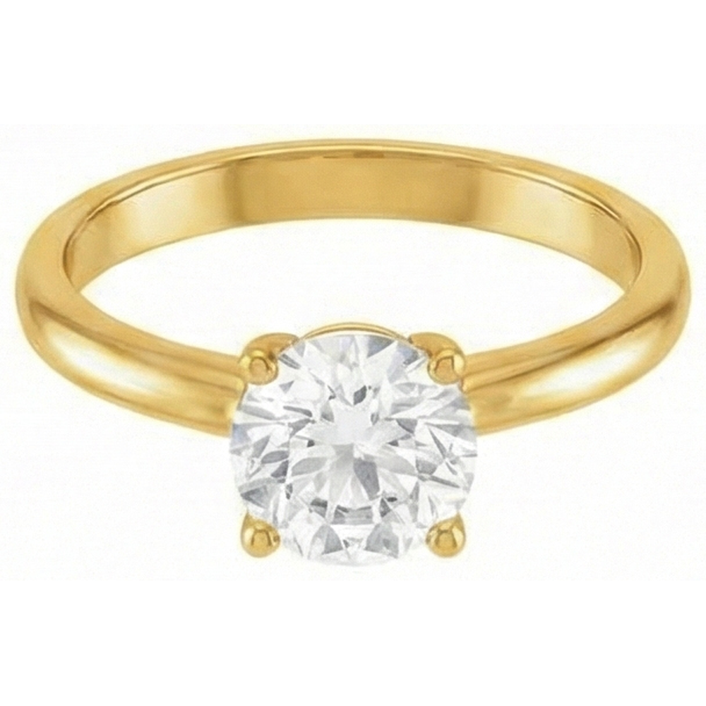3.50 Carats Round Old Cut Prong Set Mined Natural Real Diamond ( Not Lab Grown ) Solitaire Ring