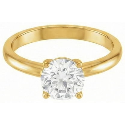 3.50 Carats Round Old Cut Prong Set Mined Natural Real Diamond ( Not Lab Grown ) Solitaire Ring