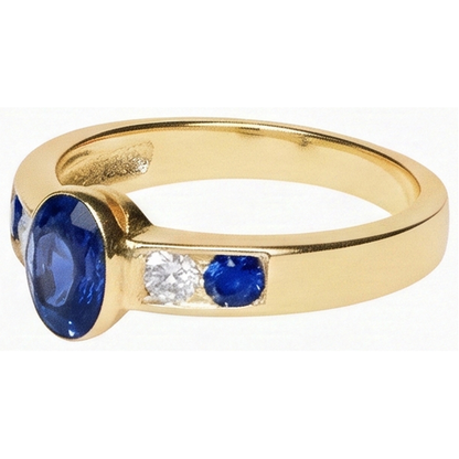 Natural Real ( Not Lab Grown )  3.61 Ct. Ring Yellow Gold Big Oval Center Gemstone Ring