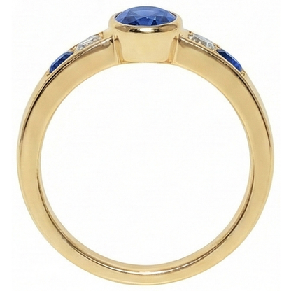Natural Real ( Not Lab Grown )  3.61 Ct. Ring Yellow Gold Big Oval Center Gemstone Ring