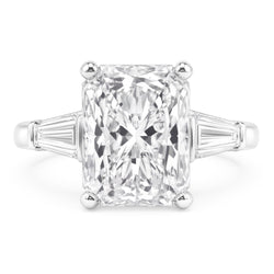 3 Carat Radiant Natural Real Diamond ( Not Lab Grown ) Wedding Ring