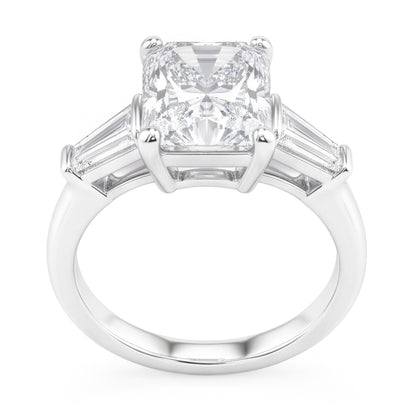 3 Carat Radiant Natural Real Diamond ( Not Lab Grown ) Wedding Ring