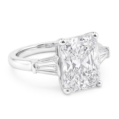 3 Carat Radiant Natural Real Diamond ( Not Lab Grown ) Wedding Ring