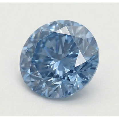 3 Carat Round Cut Blue Enhanced Loose Natural Earth Mined Diamond