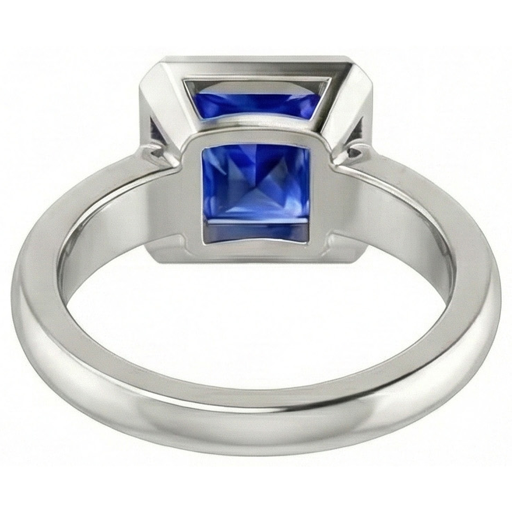 Natural Real ( Not Lab Grown )  3 Carat Sapphire Engagement Ring