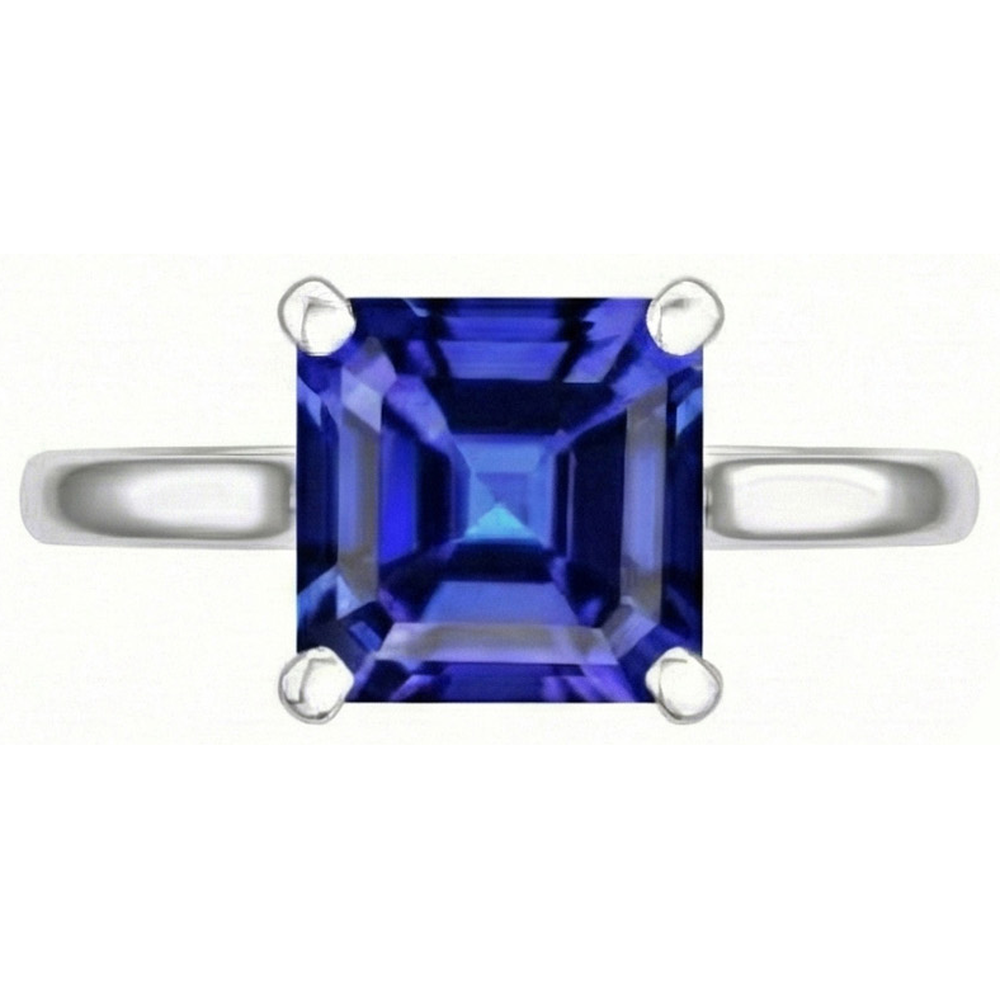 Natural Real ( Not Lab Grown )  3 Carat Sapphire Gemstone Engagement Ring