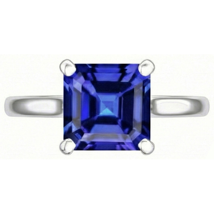 Natural Real ( Not Lab Grown )  3 Carat Sapphire Gemstone Engagement Ring