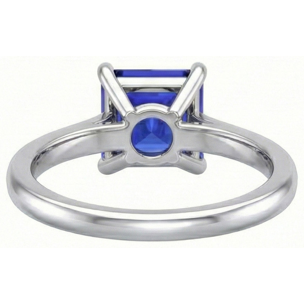 Natural Real ( Not Lab Grown )  3 Carat Sapphire Gemstone Engagement Ring