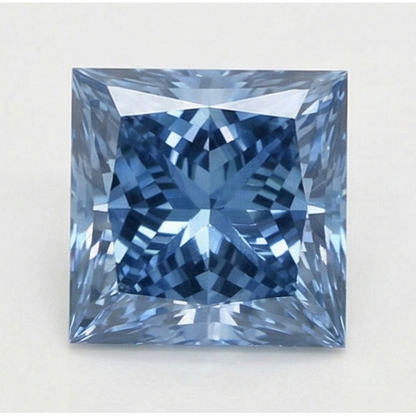 3 Carats Loose Light Blue Natural Real Diamond ( Not Lab Grown ) Princess Cut