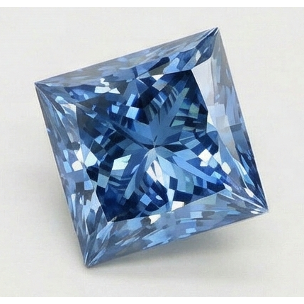 3 Carats Loose Light Blue Natural Real Diamond ( Not Lab Grown ) Princess Cut