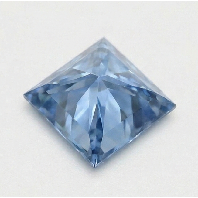 3 Carats Loose Light Blue Natural Real Diamond ( Not Lab Grown ) Princess Cut