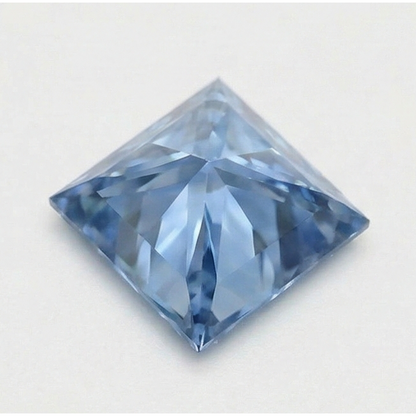 3 Carats Loose Light Blue Natural Real Diamond ( Not Lab Grown ) Princess Cut