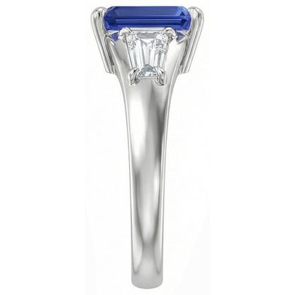 Natural Real ( Not Lab Grown )  3 Ct Sapphire Wedding Ring