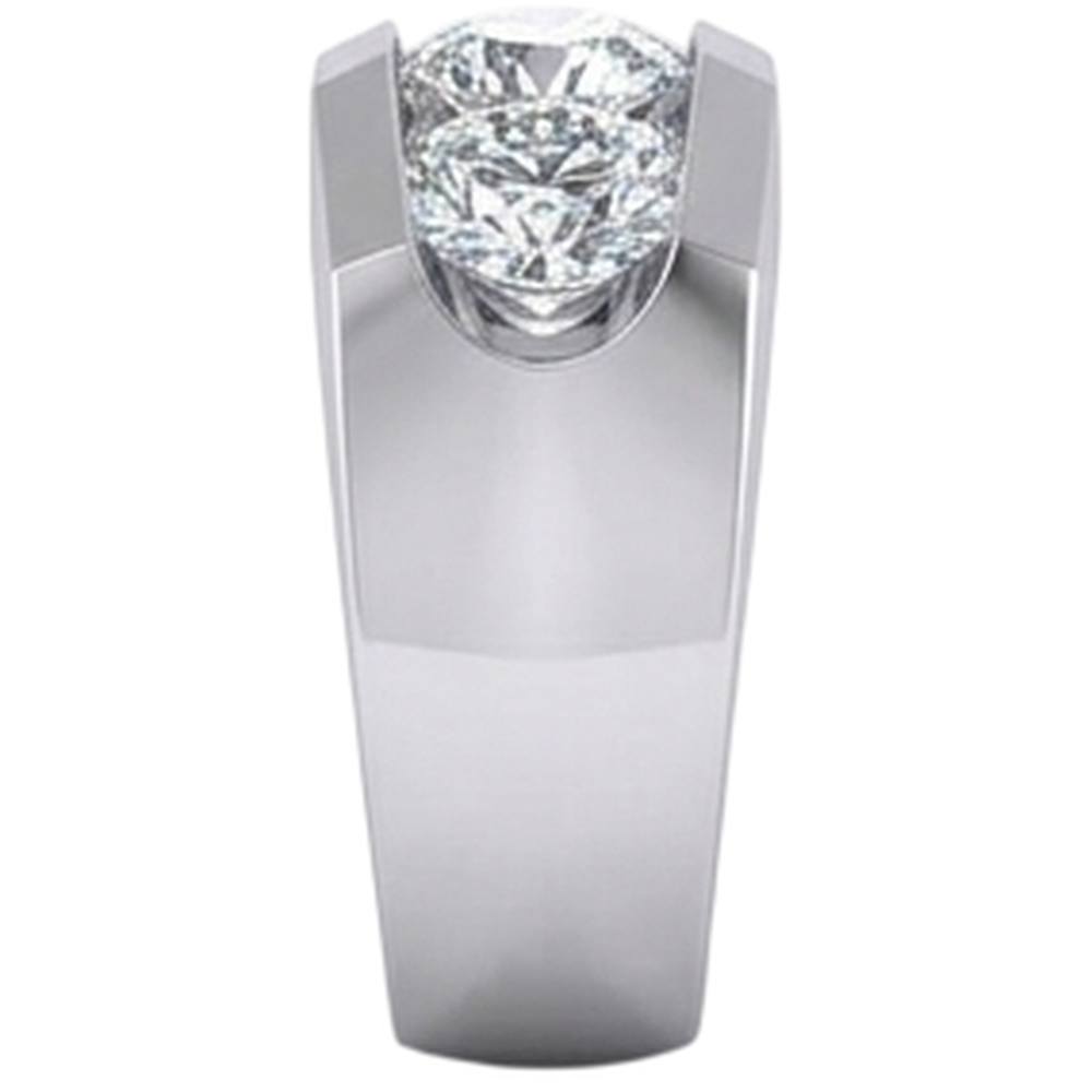 3 Stone Diamond Men's Ring Gold 2.50 Carats