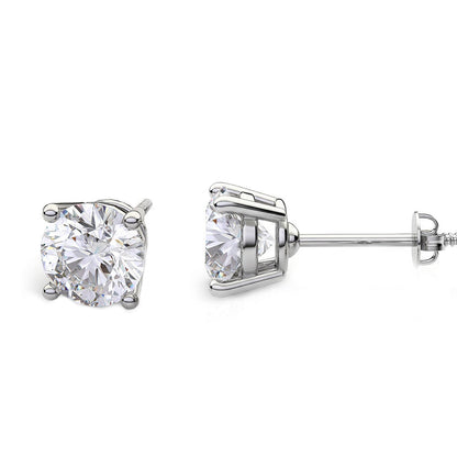 3.00 Carats CERTIFIED Lab Grown Diamonds Studs Earrings New