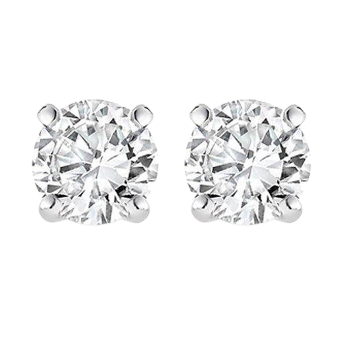 3.00 Carats GIA Certified Lab Grown Diamonds Studs Earrings 14K White Gold