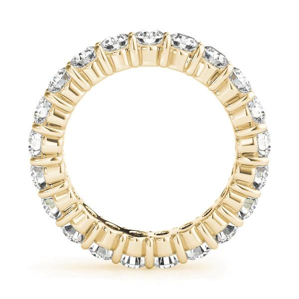 3.15 Ct Diamond Round Lab Grown Anniversary Jewelry Yellow Gold Eternity Band