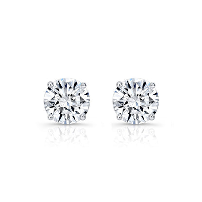 3.50 Carat GIA CERTIFIED Lab Grown Diamond Stud Earrings Solitaires New