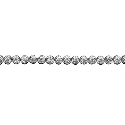 3.50 Carats Round Cut Natural Earth Mined Diamonds Tennis Bracelet White Gold 14K New