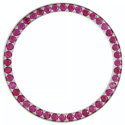 3.5 Carat Natural Ruby Bezel To Fit Rolex Datejust Or Date Or 36 mm All Watch Models