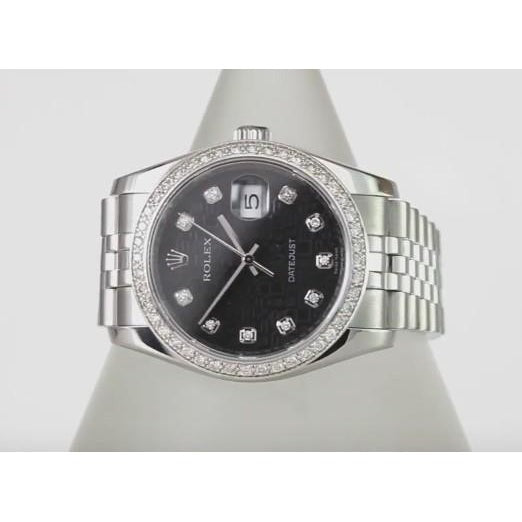 Diamond Dial Bezel Datejust Rolex 
