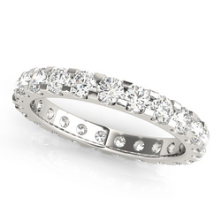 3.60 Cts Round Diamonds Band Lab Grown Wedding Eternity Jewelry