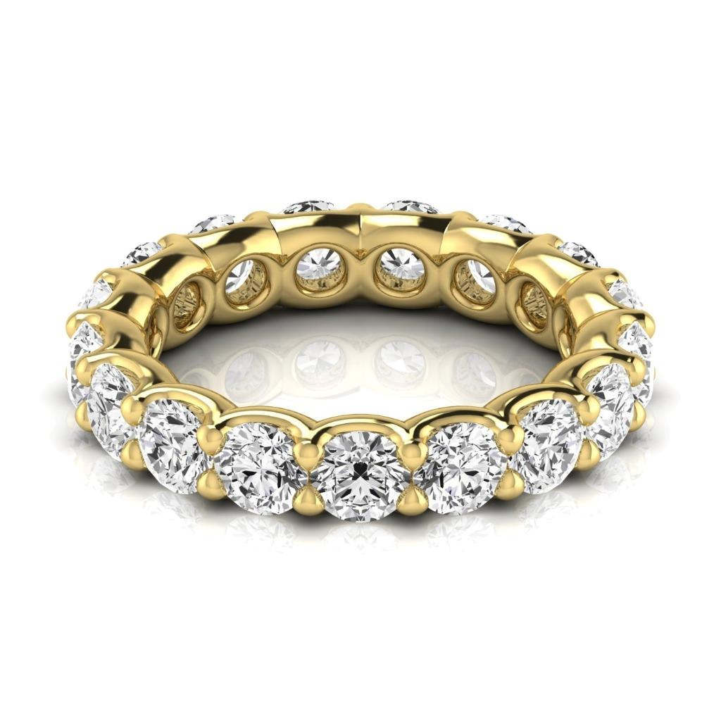 3.6 Ct Round Diamond Eternity Band Lab Grown Sparkling 14K Jewelry