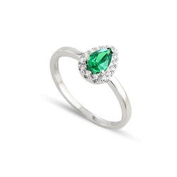 3.75 Carats Colombian Green Emerald And Natural Earth Mined Diamonds Engagement Ring New White Gold 14K