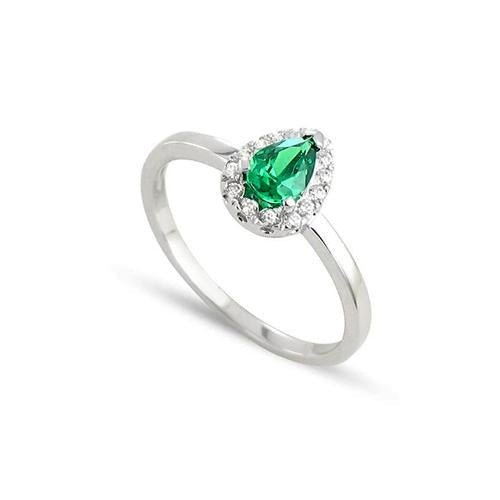 3.75 Carats Colombian Green Emerald And Natural Earth Mined Diamonds Engagement Ring New White Gold 14K