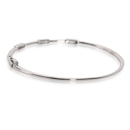 3.75 Ct Round Cut Natural Earth Mined Diamond Women Bangle 14K White Gold