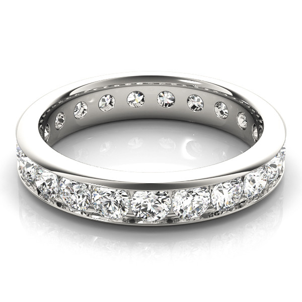3.8 Ct Round Diamonds Wedding Eternity Band Channel Set Lab Grown