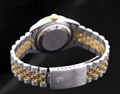 Rolex 68273 Datejust 31mm Silver Diamond Dial Two Tone Watch