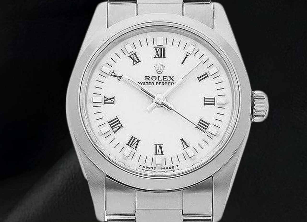 31mm Rolex White Roman Ladies Watch