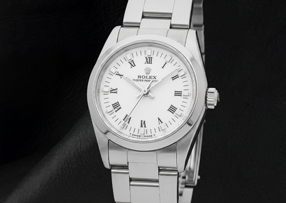 31mm Rolex White Roman Ladies Watch