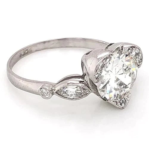 3 Carat Heart Diamond Wedding Ring