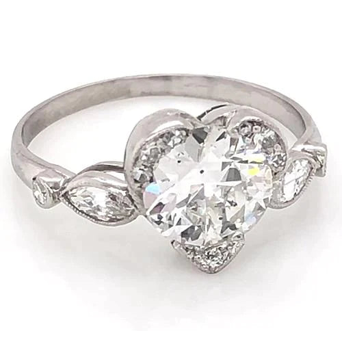 3 Carat Heart Diamond Wedding Ring